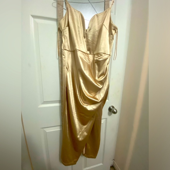 Windsor Maxi Satin Dress - Picture 2 of 3